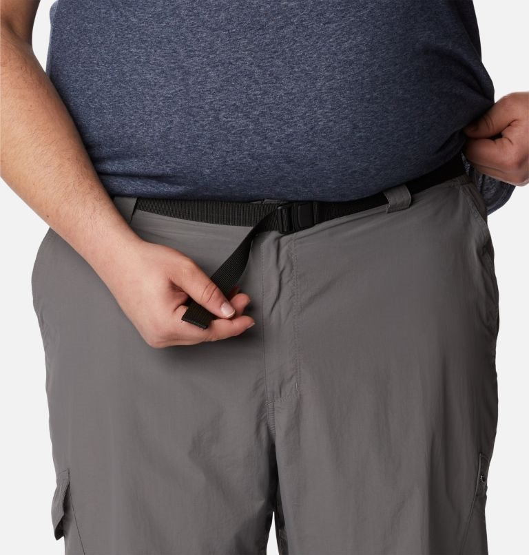 Men's Columbia Silver Ridge Cargo Pants Dark Grey | Plus Size CA-EA14C